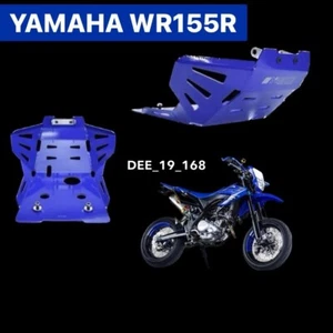 Yamaha WR155R Engine Guard Crank Skid Plate Aluminium Blue Motocros Motorcycle - Imagen 1 de 6