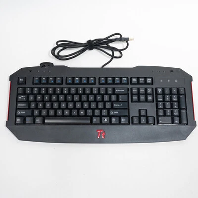 TT Thermaltake eSPORTS Challenger Gaming Keyboard KB-CHL002(Missing 1 Stand) VGC - Image 1 of 4