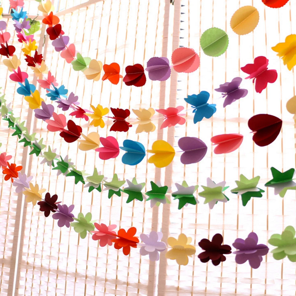 Deckenhänger 3D Papier Girlande Banner Deko Geburtstag Party  - Bild 1 von 1