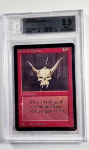 1993 MtG Magic the Gathering Beta Orcish Oriflamme Vintage WOTC BGS 8.5 NM-MT+ - Picture 1 of 3