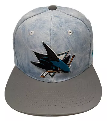 Zephyr NHL San Jose Sharks "Ice Breaker" Flat Bill SnapBack Hat NEW WITH TAGS - Image 1 of 4