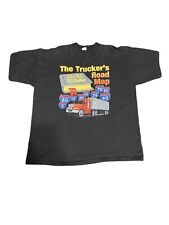 Vintage Single Stitch Truck Drivers Road Map Tshirt With Interstate Signs Bible