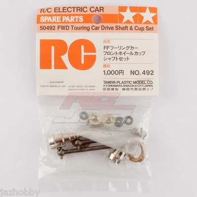 Juego de eje de transmisión y taza Tamiya 50492 RC FWD Touring Car para piezas FF01/CC01 SP492 Foto 1 de 2