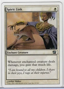 1x Spirit Link - MTG Core Set 8th Edition - Near Mint - Foto 1 di 1
