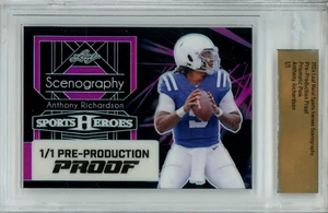 2024 Hoja Metal Prismático Rosa Prueba Anthony Richardson Novato 1/1 Escenografía - Imagen 1 de 2