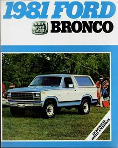 Ford Bronco 1981 USA Market Sales Brochure Ranger XLT & Custom - Picture 1 of 1