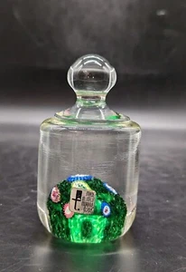 Vintage Fratelli Toso Murano Bell Jar Shape Millefiori Paperweight 4.75" - Picture 1 of 11