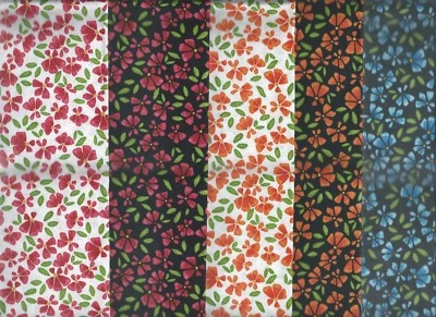 Grasas con estampado floral "Wild by Nature", Maywood Studio, juego de 5 cuartos de grasa Foto 1 de 4