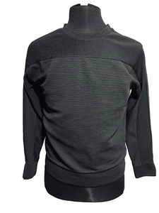 GAP FIT S Long Sleeve Top Oversize Ribbed Black Pullover Shirt Athletic Casual - Picture 1 of 9