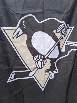 Pittsburgh Penguins 2 lados bandera 58" x 34" Miller Lite Foto 1 de 4