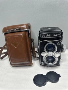 Yashica Mat TLR 6x6 Film Camera Lumaxar 80mm f/3.5 Lens w/ Case JAPAN As-Is - Picture 1 of 16