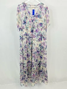 JOHNNY WAS Mimi Silk Boho Dress Slip Dress Sz S Floral Women's 2-Piece w/Dress - Picture 1 of 5