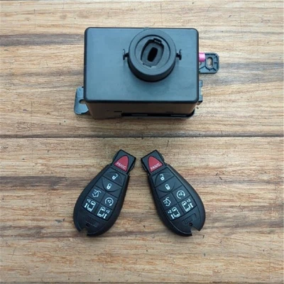 Wireless Ignition Node Module with Two Keys for Dodge Chrysler Jeep # 68210156AB - Image 1 of 4