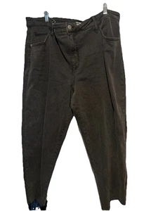 Ava And Viv Washed Black Cut Off Jeans Size 24W Nwt - Picture 1 of 3