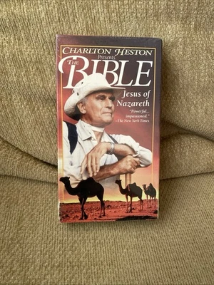 VHS Charleston Heston The Bible Jesus of Nazareth NEW SEALED MADE IN USA - Image 1 of 3