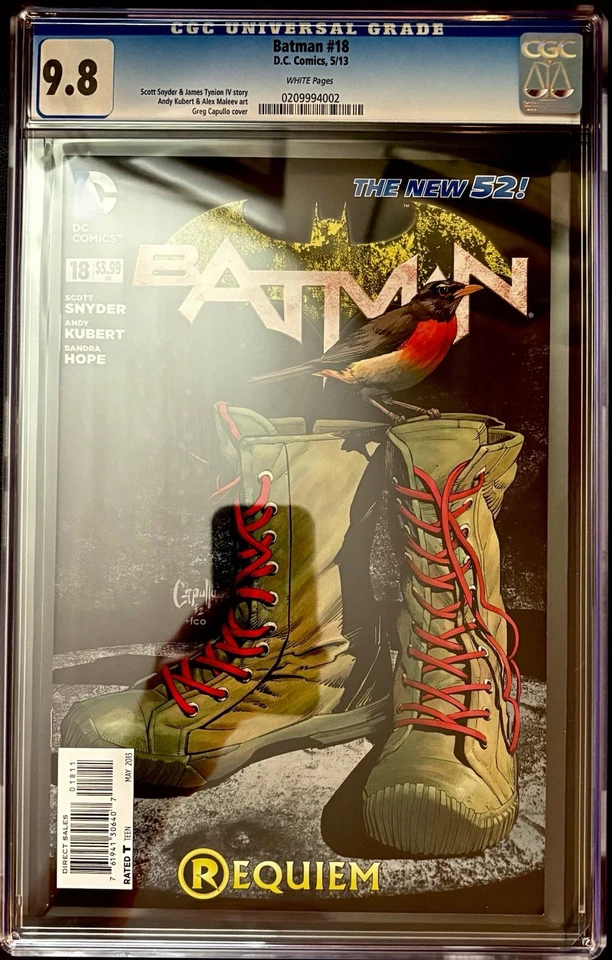 BATMAN # 18 CGC 9.8. THE NEW 52. (2013) - Image 1 of 1