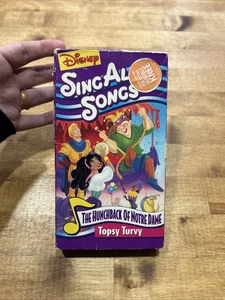 Disneys Sing Along Songs The Hunchback of Notre Dame Topsy Turvy VHS - Picture 1 of 3
