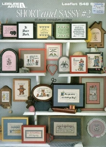 Leisure Arts #548 SHORT and SASSY #2 Cross Stitch Pattern Leaflet - Picture 1 of 2