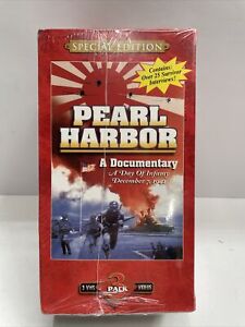 Pearl Harbor VHS A Day of Infamy Special Edition 3 Tapes A Documentary 2001 New