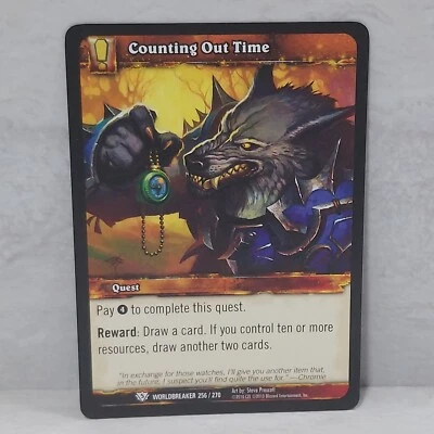 World Of Warcraft Worldbreaker Counting Out Time 256/270 TCG Card - Image 1 of 2