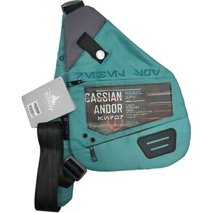 Bolso Bandolera Disney Store Star Wars Andor Verde Azulado Adultos Mochila Eslinga - Imagen 1 de 18
