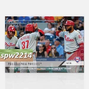 2018 Topps Now Philadelphia Phillies #422 Longest 9-Inning Game in NL History - Picture 1 of 1