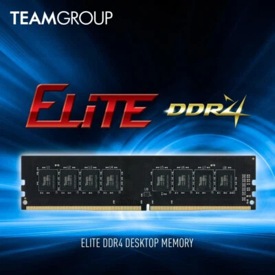 RAM TEAM GROUP ELITE 1X 8GB DDR4 3200MHz 2933 2666 DESKTOP 1.2V CRUCIAL 16GB - Immagine 1 di 4