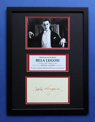BELA LUGOSI autograph replica framed display limited edition | eBay
