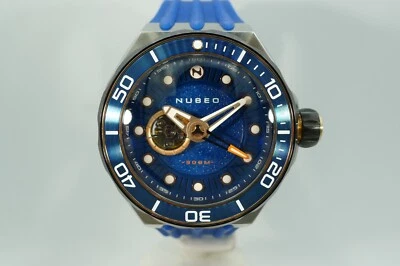 NUBEO MARIANA 300M BUZO AUTOMÁTICO 50MM CORREA DE GOMA RARA Foto 1 de 4