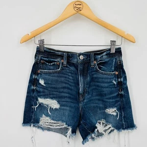 American Eagle Outfitters 90s Boyfriend Short Sz 2 High Rise Distressed Festival - Picture 1 of 9