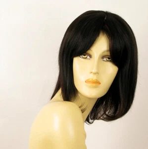 wig for women 100% natural hair black and red wick ref bahia 1b410 PERUK - Foto 1 di 7