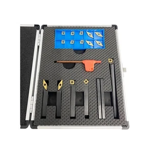 6pc Indexable turning tool set 8mm turning facing boring + inserts RDGTOOLS - Picture 1 of 1