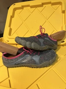 Hiitave Running Shoes Sneakers Barefoot Soft Run Gray Pink Unisex-W-8.5/M-7 - Picture 1 of 10