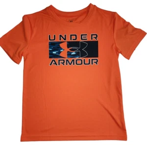 Under Armour Shirt Core Surf Kids Size 6 UA SS Beachwear Blaze Orange NWT - Picture 1 of 2