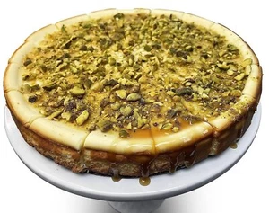 Andy Anand Caramel Pistachios Cheesecake 9" (2 lbs)Baked Fresh, Shipped 2nd Day - Picture 1 of 8