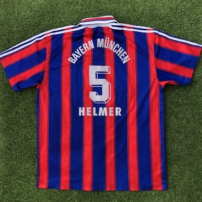 Vintage Bayern München 1995/97 Helmer Herren Retro Fußball Trikot/Jersey/Shirt - Bild 1 von 4