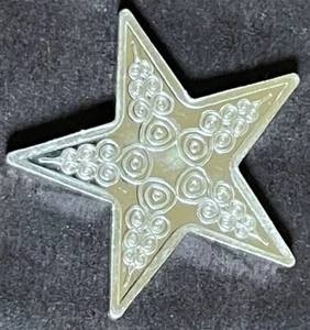 1/10 Ounce .999 Fine Silver Lucky Star Shaped Fractional Silver Great Gift! - Picture 1 of 3