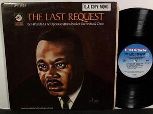 BEN BRANCH & The Operation Breadbasket The Last Request LP CHESS MONO DJ PROMO - Picture 1 of 2