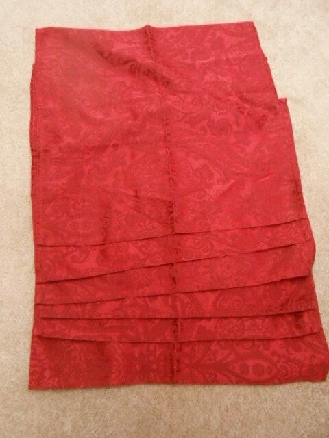 6 nuevos manteles individuales Ralph Lauren arándano/rojo damasco paisley 19 x 20" Foto 1 de 2