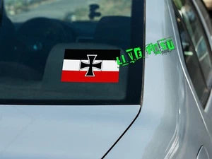 GERMANY WWI JACK FLAG GERMAN IRON CROSS Vinyl Decal Sticker - Picture 1 of 3