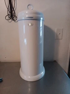 Ubbi Diaper Pail - White - Steel - Child Safety Lock - Locks in Odor - Picture 1 of 10
