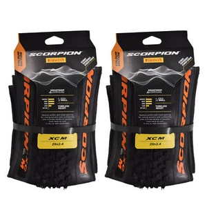 Pirelli Scorpion XC M 29x2.4 Orange Color Edition Tubeless MTB Tires (2 Pack)