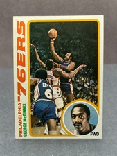 1978-79 Topps GEORGE McGINNIS Card No. 90 Crease-Free NM-MT+ Philadelphia 76ers