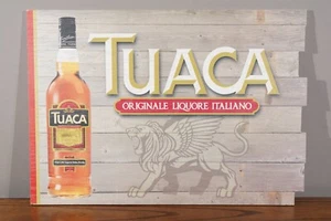 Tuaca Originale Liquore Italiano New Wooden Sign 22x15.5x.5 Advertising Mancave - Picture 1 of 6