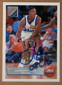 AUTOGRAPHED - La Phonso Ellis Upper Deck #P46 Denver Nuggets 1993 NBA - Picture 1 of 2