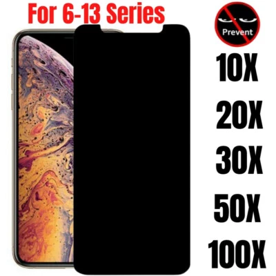 Wholesale Bulk For Apple iPhone Privacy Anti-Spy Tempered Glass Screen Protector - Image 1 of 4