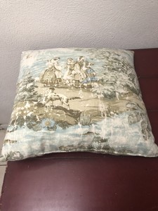 toile throw pillows