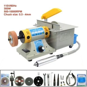 300W TM-2 Mini Table Saw Gem Jewelry Rock Bench Polishing & Cutting Machine 110V - Picture 1 of 8