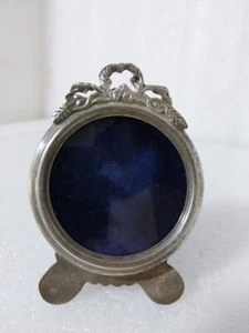 Antica cornice ritratto foto argento 800 made arabo miniatura anni 40 - Foto 1 di 10