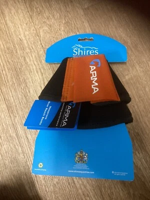 Shires ARMA Neoprene Over Reach Boots - Orange - Pony. BNWT - Image 1 of 3